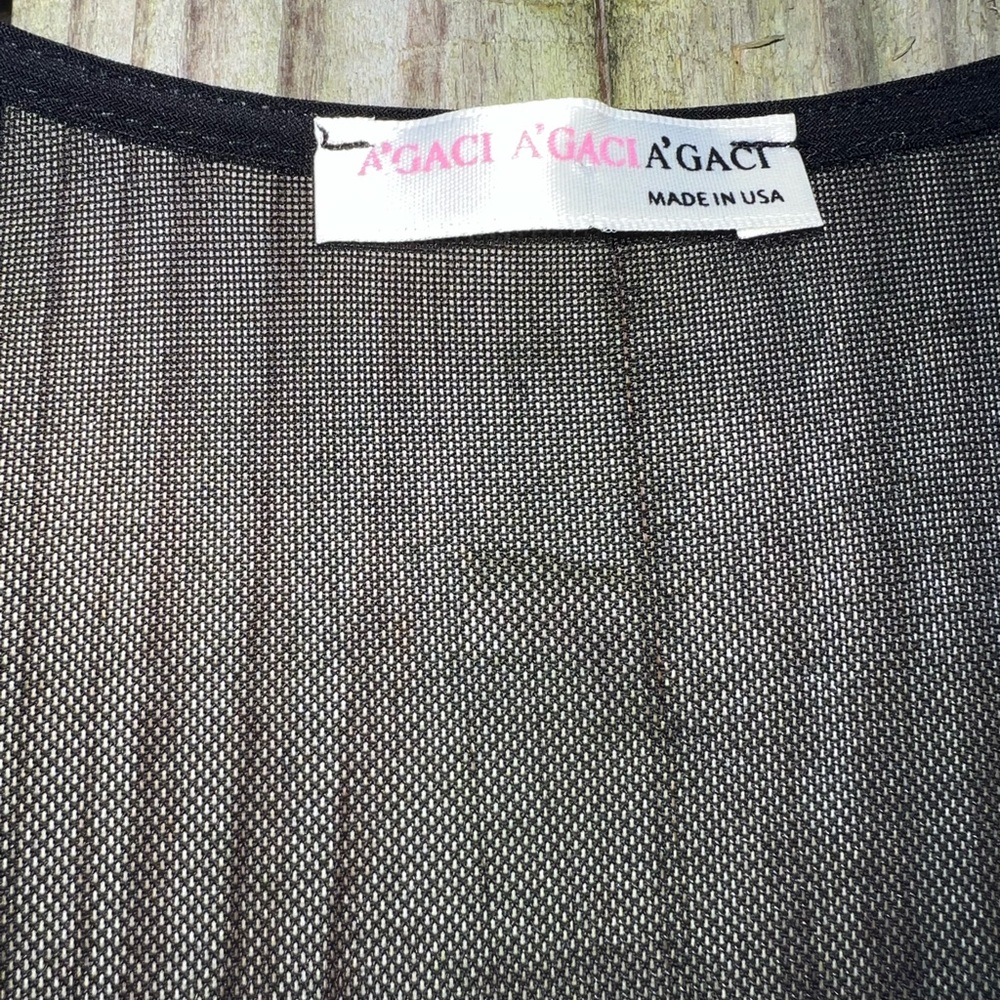 A’gaci beaded mesh sleeve dress - Picture 4 of 7